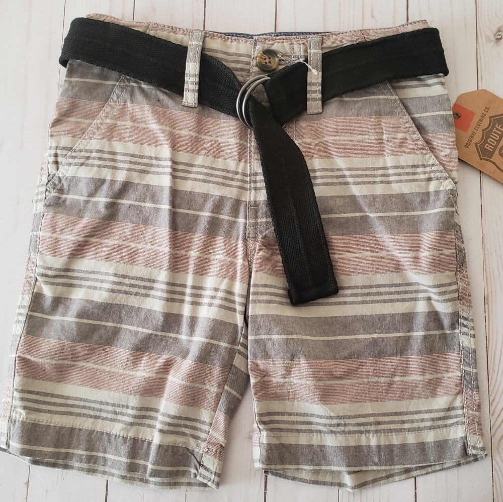 Route 66 Boys Size 8 Shorts with belt